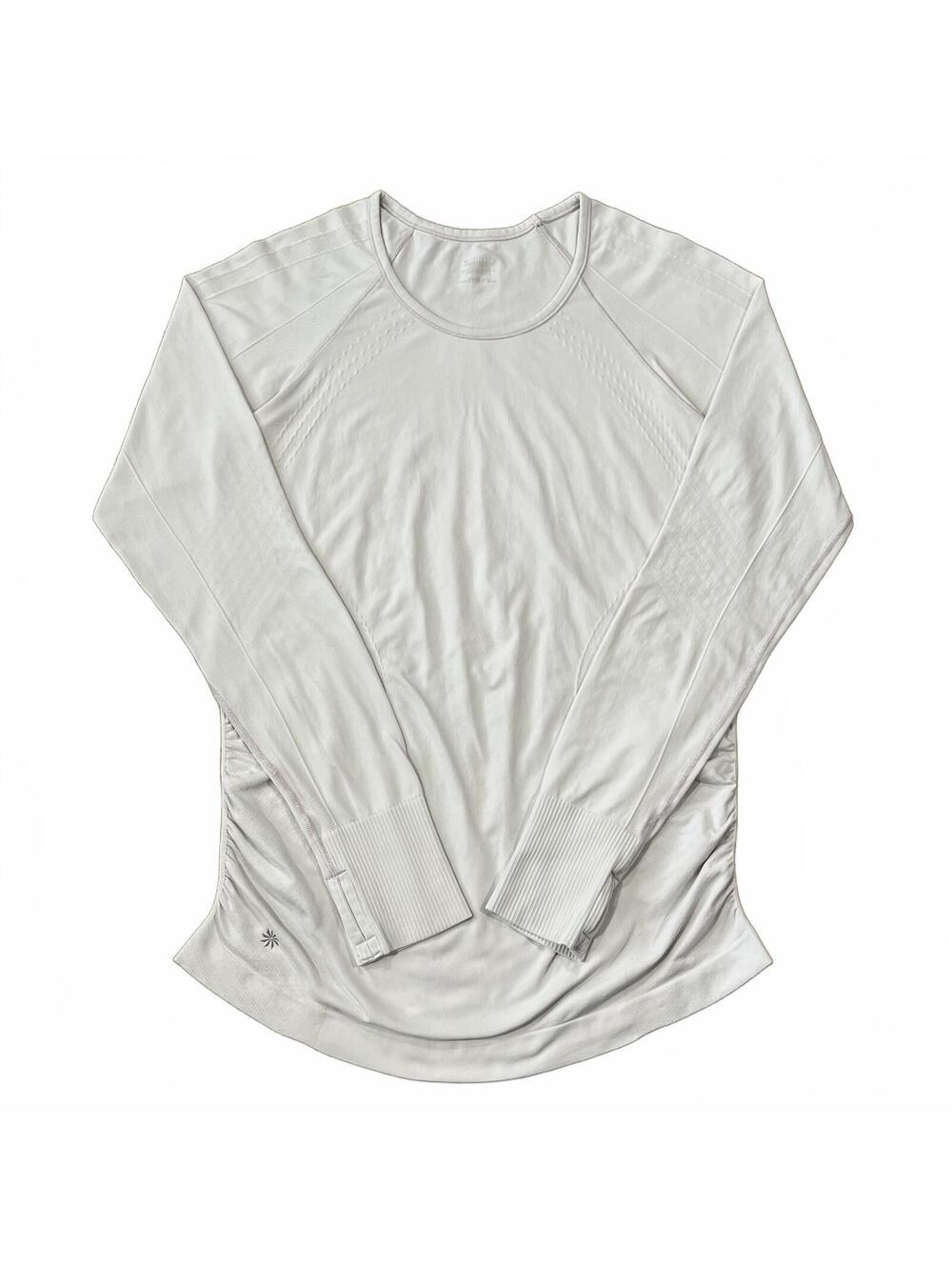 Athleta Momentum Seamless Long Sleeve Top Light Pink Size Large